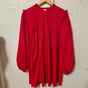 Aritzia Little Moon Vibrant pink  babydoll Dress